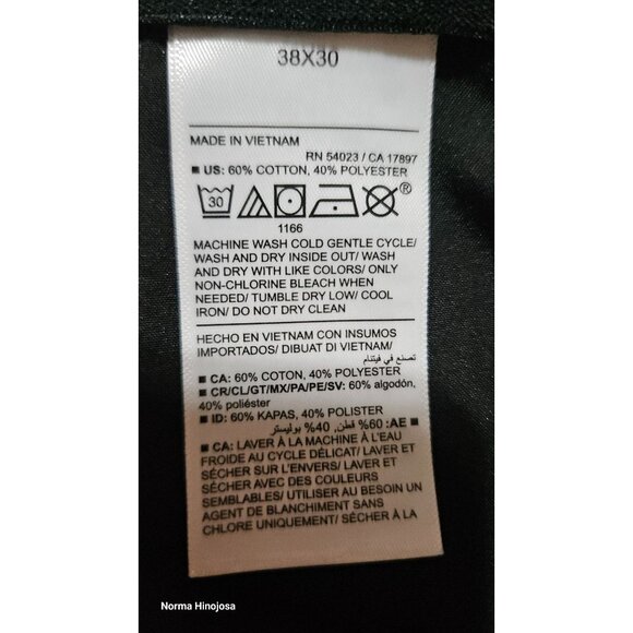 Ultimate Tech Slim Black Pants Old Navy 38x30 Mens Stretch Zipper Pockets - Picture 8 of 10